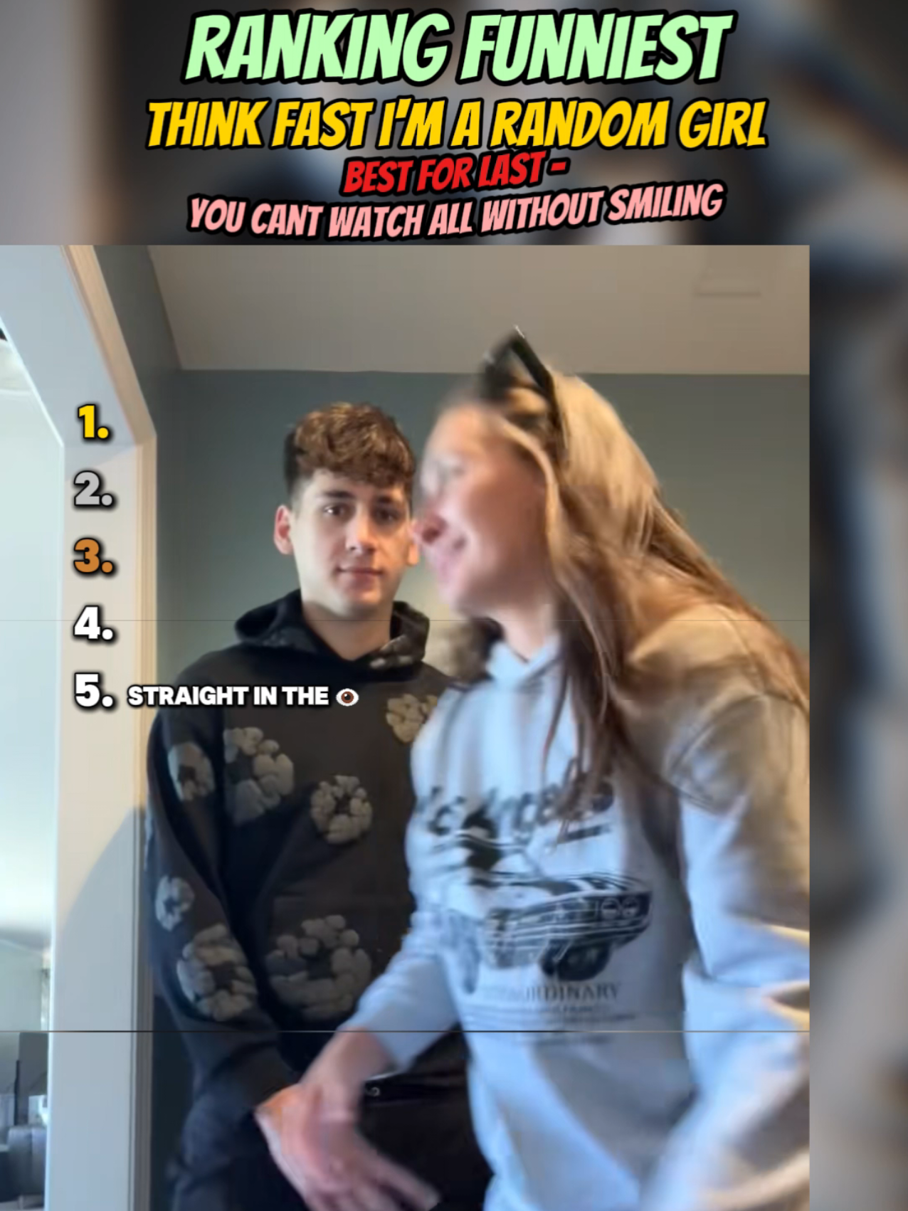 A tenth of a second that decides life or death. think fast i'm a random girl.  #randomgirl #thinkfast #fyp #funnyvideos😂 #top5 