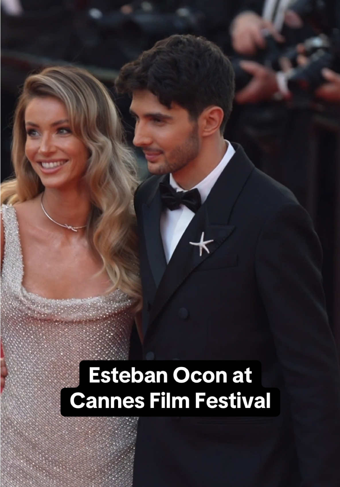 Esteban Ocon and Flavy Barla at the Cannes Film Festival #estebanocon #flavybarla #f1 #formula1 