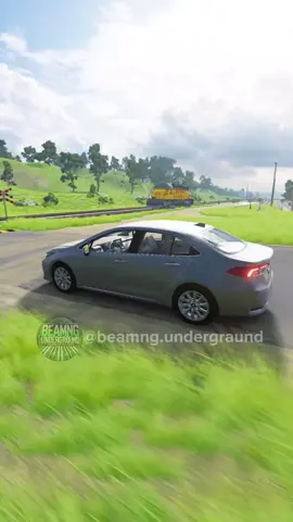 Qual carro arranca e passa antes do trem #beamngdrive #jogos #simulador #carros #games 