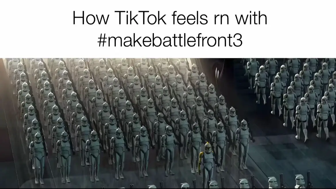 #StarWarsMemes #starwars #starwarsfan #starwarsclonewars #battlefront2 #StarWarsFandom #starwarscommunity #gaming #CloneWarsFeels #battlefront3 