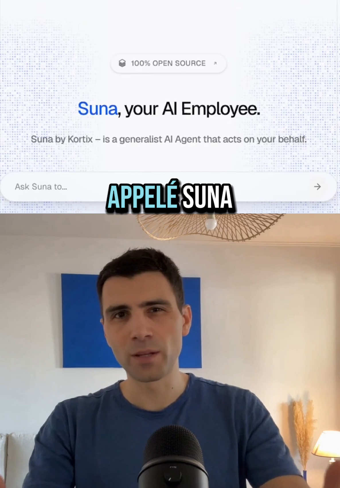 🔥 Kortix AI vient de lancer Suna, l’un des tout premiers agents IA généralistes entièrement open source ! Grâce à Suna, tu peux facilement : - 🧠 Penser, planifier et exécuter des tâches complexes en autonomie - 🔍 Automatiser la recherche de leads - 📊 Extraire des données efficacement - 📈 Générer des rapports détaillés L’outil parfait pour booster ta productivité ! Tu peux installer Suna en local, ou l'essayer dès maintenant sur suna.so ! Teste-le et partage-moi ton retour en commentaire ! #ia #intelligenceartificielle