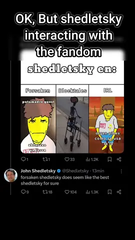 shedletsky really played forsaken #roblox #robloxfyp #shedletsky #forsaken #forsakenroblox #robloxgames  #shedletskyroblox 