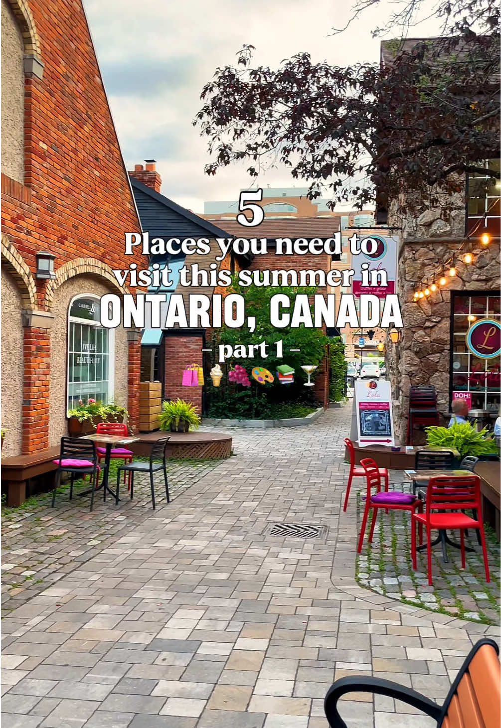 Looking for places to visit in Ontario this summer? 🌞🚗 This series is your ultimate guide to Ontario’s small towns and road trip destinations! Perfect for creating your Ontario summer bucket list! 😍🏖️✨ 💖 Now that I’ve posted full videos for each location, here’s the ultimate compilation of the first 5 spots I’ve featured so far making this part one of 5 Places you need to visit this summer in Ontario, Canada 🤩 🛍️ 1. Village Square & Spencer Smith Park – Burlington, ON 🍦 2. Elora Village – Elora, ON 🍇 3. Historic Old Town – Niagara-on-the-Lake, ON 📚 4. Historic Main Street – Bayfield, ON 🍸 5. Distillery District – Toronto, ON Each clip here is a quick sneak peek! Head to my profile for the full videos with extra details! Stay tuned & follow for more summer travel inspo and Ontario hidden gems 🫶🏼 #ontario #canada #ontariocanada #summerbucketlist #summerfun #PlacesToVisit #daytrip #staycation #thingstodoinontario #whattodo summer in ontario, things to do in ontario this summer, ontario road trips, #thingstodo #canadatravel #exploreontario #ontariotips #burlingtonontario #eloraontario #niagaraonthelake #bayfieldontario #distillerydistrict #toronto #traveltiktok #ontariotravels #creatorsearchinsights 