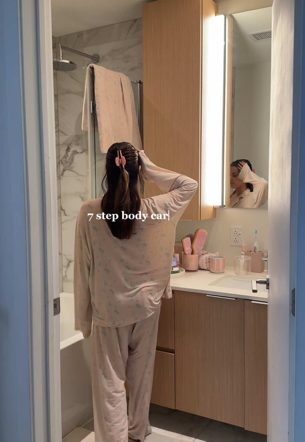 step by step body care routine🧖🏼‍♀️ #bodycare #bodycareroutine #selfcareroutine #selfcaretiktok #aesthetic #asmr #cleangirl  @Dove Beauty & Personal Care @LOCCITANE @SALT & STONE @Fenty Skin @philosophy 