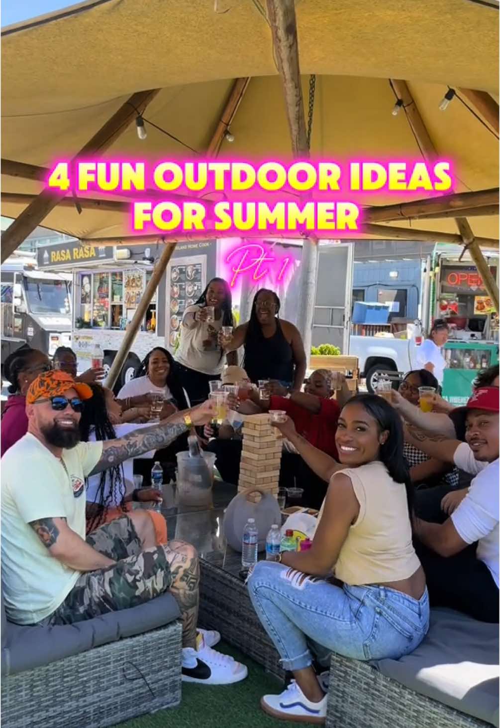 Follow booziebrunch for hot spots, hidden gems and brunch ideas.. Looking for fun things to do this summer locally? Here’s part 1 to some ideas that may help if interest in no particular order. Places listed below  1. @SPARK Social SF - cabanas, food trucks, music, activities, miniature golf 2. Huttopia - glamping! Ditch the standard way of camping and get a tent with a several beds, hot showers, a deck for sitting and grilling, onsite winery and pool.  3. meatcarnival - fun outdoor meat carnival that’s a must try experience! Unlimited meat and 🍷.  4. @Bay Area Brew Boat - sip and snack with friends or family while sailing around Alameda or San Francisco.  .  . . #booziebrunch #bayarea #eastbay #sf #napa #winecountry 