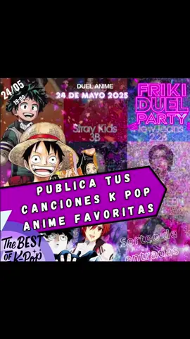 Que canción quieres que no falte en la fiesta Comentala en los comentarios tienes tiempo hasta el viernes para que ese tema que tanto te gusta no falte en la fiesta 🎉🎉#duelanimepotosi #animekpop #dueleventos #Frikiparty #fiestaanimekpop #potosi_bolivia🇧🇴 