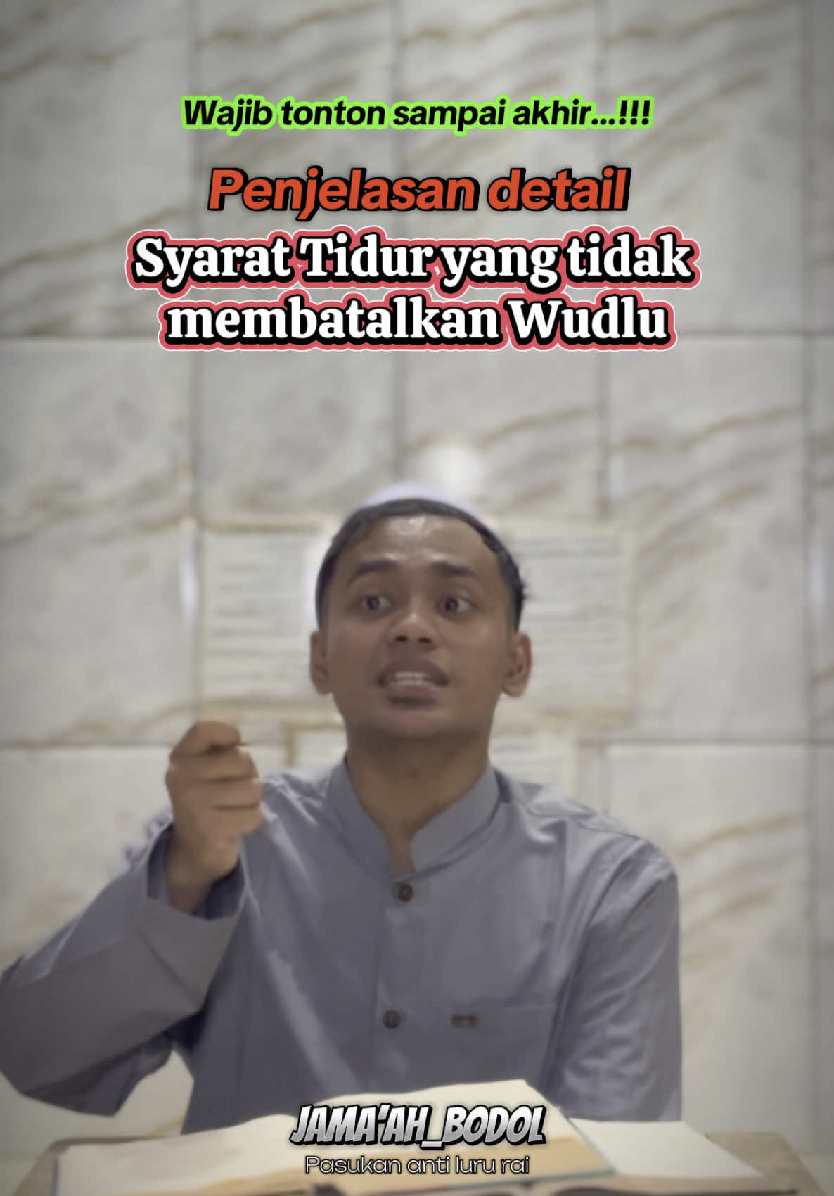 Bagian 2. Perkara yang membatalkan wudlu hilangnya akal sebab tidur mabuk dll.
