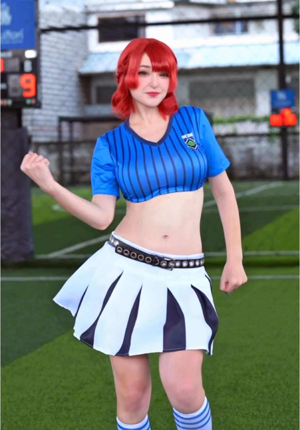 Blue Lock fans, where you at?😍⚽️ Rate my Anri Teieri cosplay from 1 to 10😎🔥 #bluelock #anriteieri #anime #anitok #fyp #cosplay 