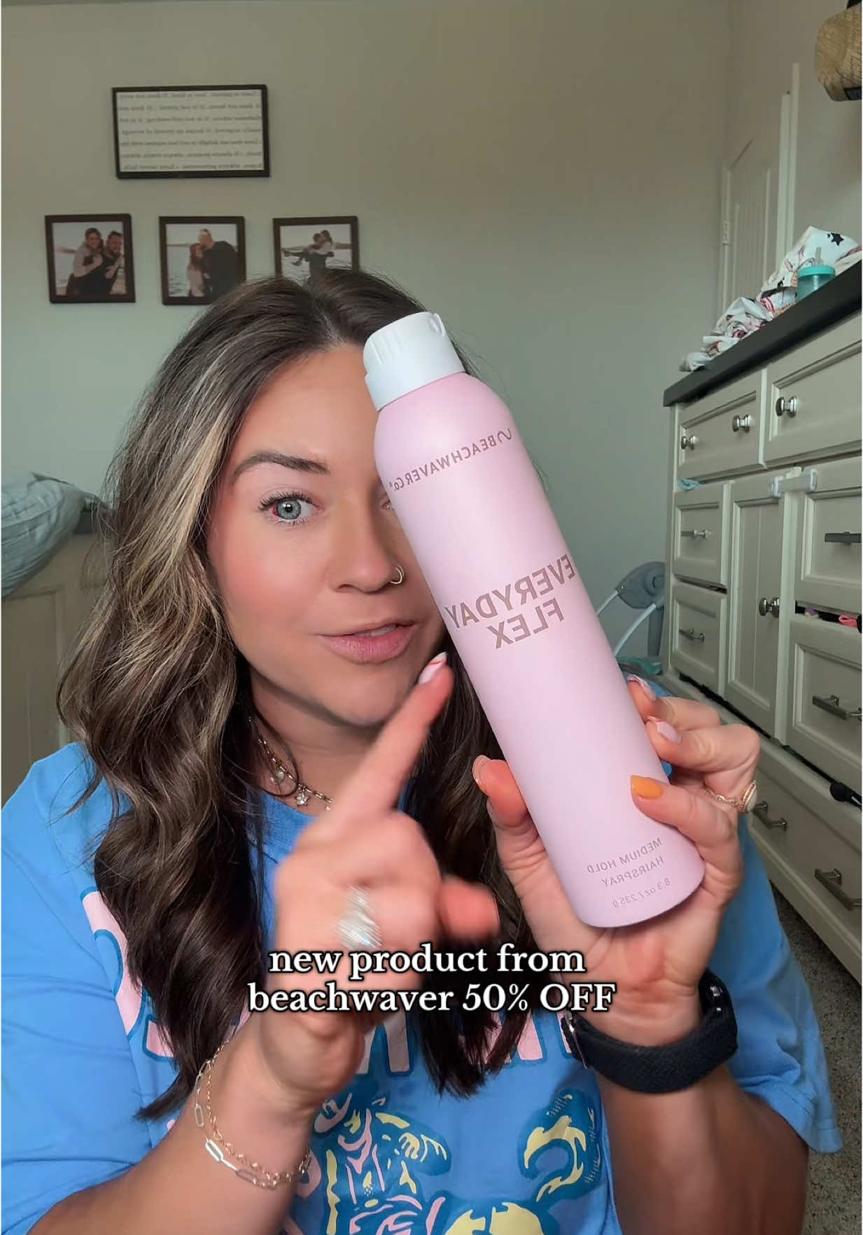 Immediately obsessed with this new hairspray from @TheBeachwaver #beachwaver #beachwavercurls #beachwavertok #haircare #tiktokshopfinds 