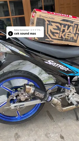 Membalas @𓆩シャイフル 𓆪 cek sound slincer @haiken muffler type redleo sarfull #fumitasi #fyp #mitasistyle #satriaf150 