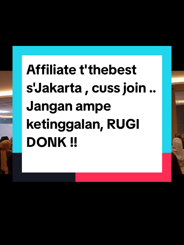 Motivation Day ,salah satu acara kita utk mengapresiasi pencapaian2 para Affiliator .. Bisnis affiliate t'thebest s'Jakarta.. buruan joint !!#berprosesdanbertumbuhbersama #affiliatejakarta #bisnisaffiliate #affiliatesynergy #tiktokaffiliate 
