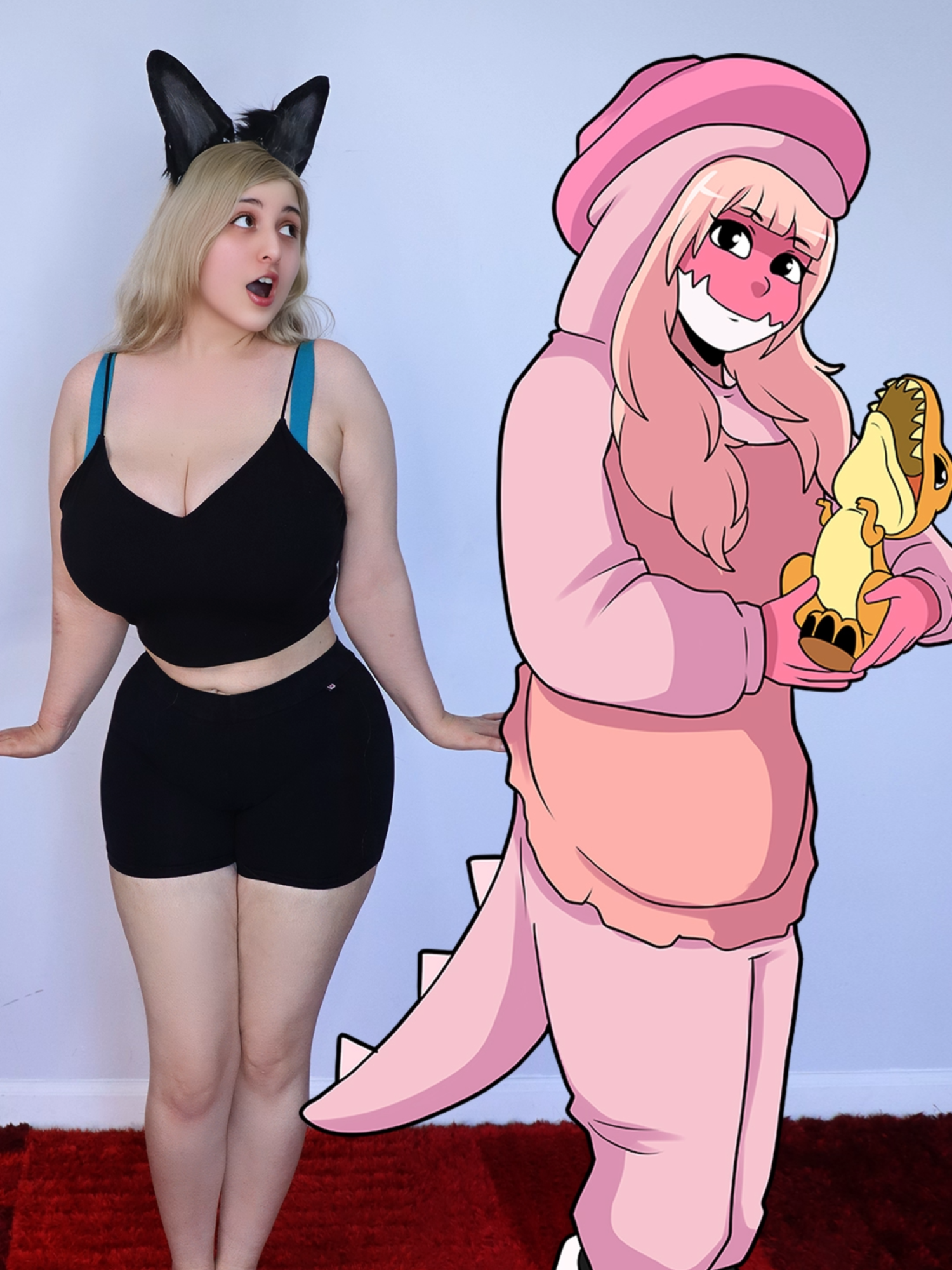 MAMÁ DE GUMMIGOO 2D VS 3D 🍬 #COSPLAY #JocyCosplay