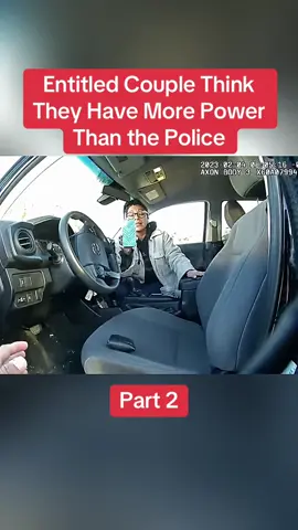 Entitled Couple Think They Have More Power Than the Police Part 2 #cops #copsoftiktok #police #policeofficer #bodycam #crime #truecrime #truestory #foryou #fyp 