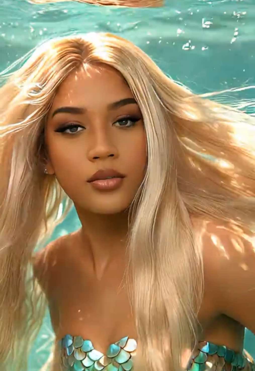 Austin is that you!??😅😂 TikTok getting good with these AI filters!🧜‍♀️ #mermaidfilter #AI #aimermaid #the_fishers