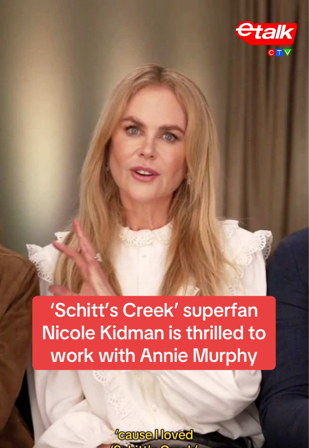 Nicole Kidman AND Annie Murphy? Sign us up! 📝   When Chloe caught up with the cast of ‘Nine Perfect Strangers’ season 2, star Nicole Kidman shared that she was thrilled to have ‘Schitt’s Creek’ star, Annie Murphy, join the series in season 2 because she is a massive fan of the award-winning Canadian sitcom.   ‘Nine Perfect Strangers’ follows a new group of wellness seekers at an Alpine resort seeking transformation with the help of healing guru Masha, played by Nicole. Season 2 is available to stream May 22nd! 👀   #NicoleKidman #AnnieMurphy #SchittsCreek #NinePerfectStrangers #Interview #SchittsCreekFans #AlexisRose 