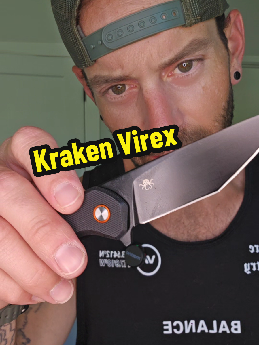 This is a EDC pocket knife I can mess with. Krakens new Virex is impressive.  #pocketknife #knife #edc #edcknife #foldingknife #fathersdaygift #krakenknife #tiktokshopcreatorpicks  @Krakenknife 