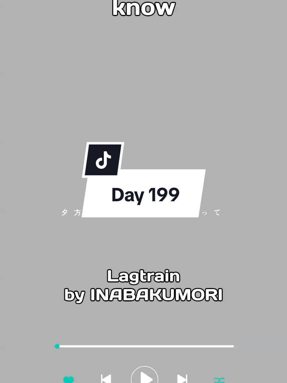 Antwort auf @urangellana Today is the day 😌 Day 1⃣9⃣9⃣ Lagtrain ~ INABAKUMORI Please note all rights for the video and music belong to the singer/producer. This is only for entertainment purposes. #songs #music #spotify #songsyouneedtoknow #day199 #lagtrain #inabakumori #recommendation #songrecommendation #fyp 
