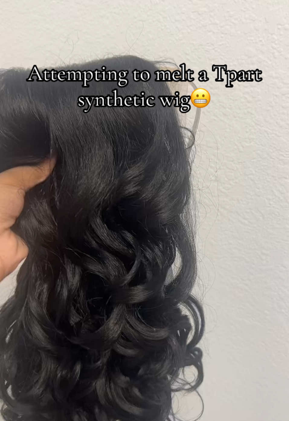 i’m so mad i got a t part😭i woulda ate it up if it was full lace #drafts #syntheticwig #wig #fyp #tpartwig #fail 