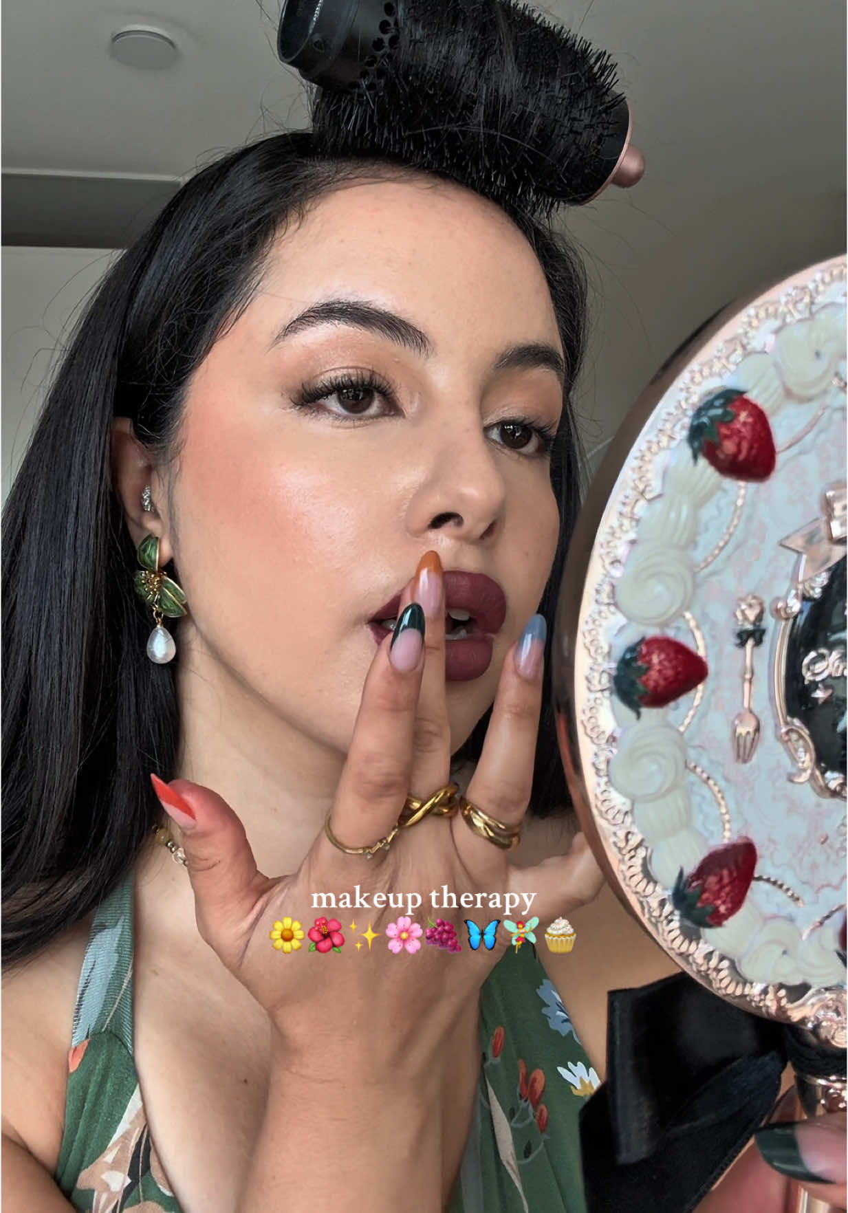 products used: - @Dimple Color contacts  - @medicube global pink serum  - @NYX Professional Makeup glue primer  - @Laura Mercier tinted moisturizer + tinted moisturizer bronzer  - @Rare Beauty blush  - @NARS Cosmetics creamy concealer  - @lauramercier glow setting powder  - @lauramercier eyeshadow stick  - @benefitcosmetics mascara  - @Wonderskin Beauty lip stain  - @ILIA Beauty lip crayon  - @wonderskin lip serum  - @Huda Beauty setting spray - @LolaVie hair oil