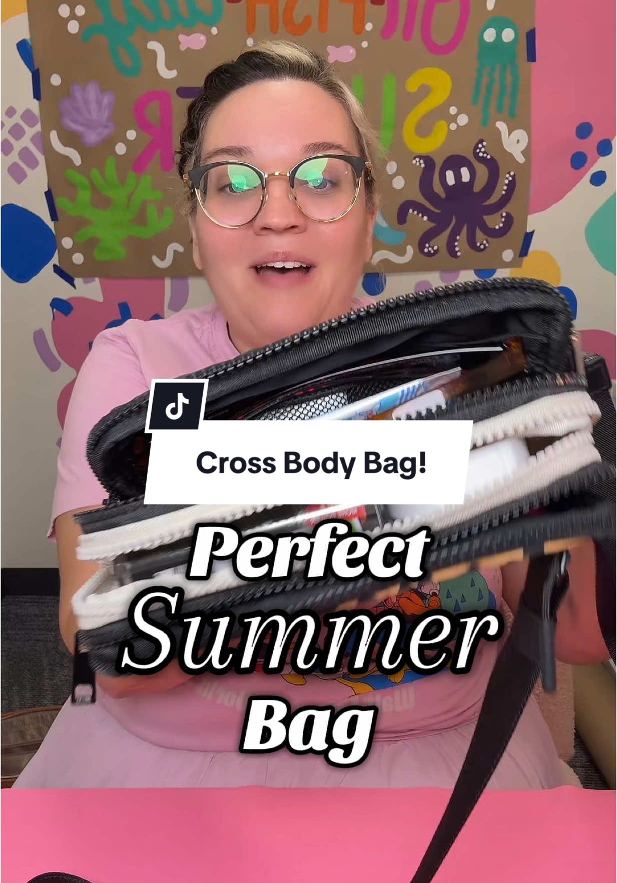 I love this bag because it’s tiny, but it also fits so much stuff, including my promax phone!  Has three pouches, two external zippers and three ways to wear the straps. This is a purse‘s purse. If you know what I mean, this is the one you stick inside your purse, but grab it out when you only need a small bag! ##tiktokshopcreatorpicks##tiktokshopmemorialday##purse##bag##bumbag##crossbody##fannypack