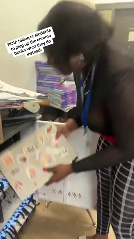 They will leave them chromebooks literally everywhere #blackteachersontiktok #foryoupage #fyp #trending #viral #teachersoftiktok #almostsummer 