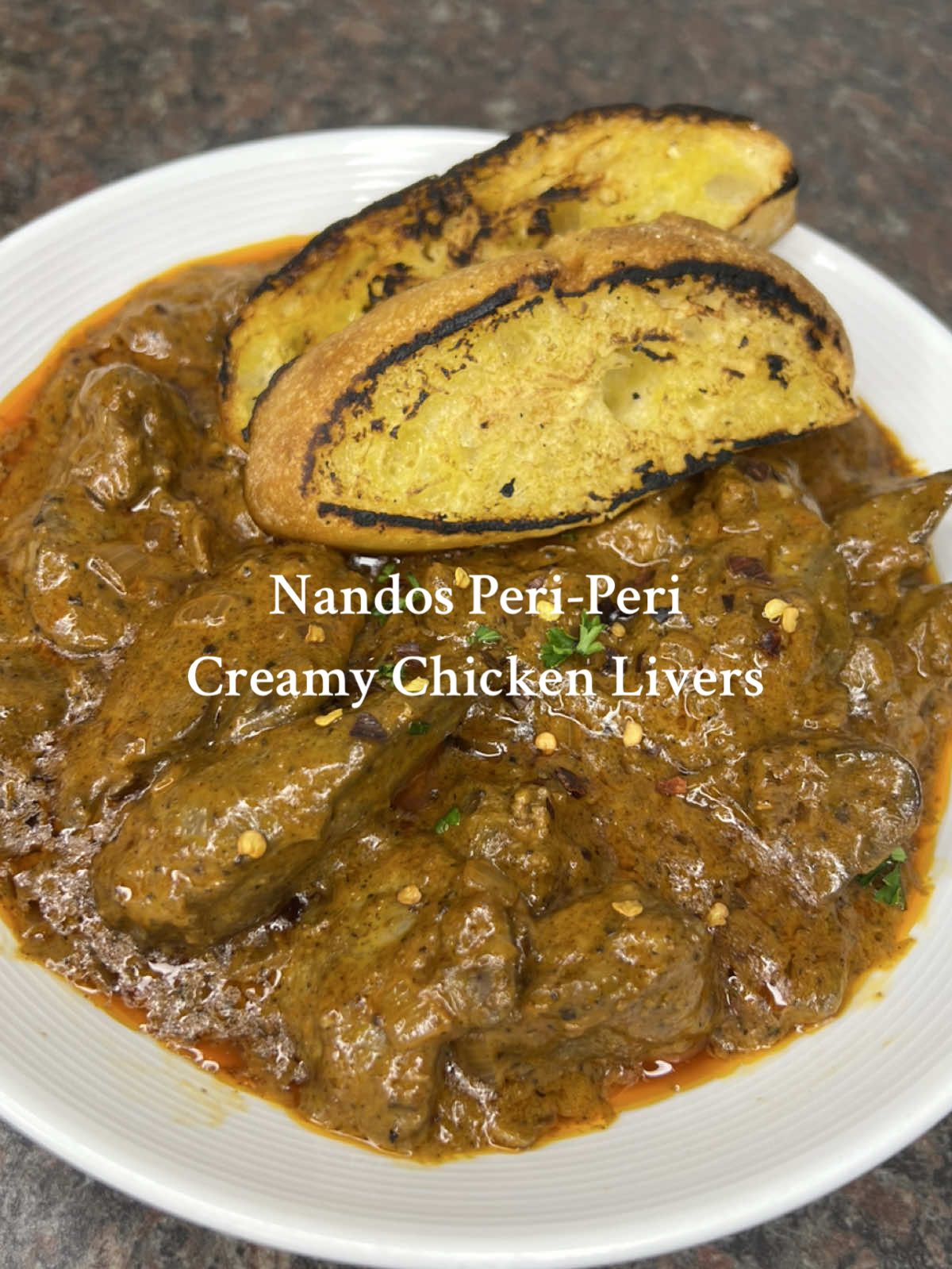 Nandos Peri-Peri Creamy Chicken Livers with toasted Ciabatta bread✨ #creamychickenlivers #heresaquickandeasyrecipeforyoutotry #nandoslivers #EasyRecipe #quickandeasyrecipe #gracethecookist #lunchideas #chickenliverrecipe #southafricanfoodies #robertsonsspices #gracethecookist 