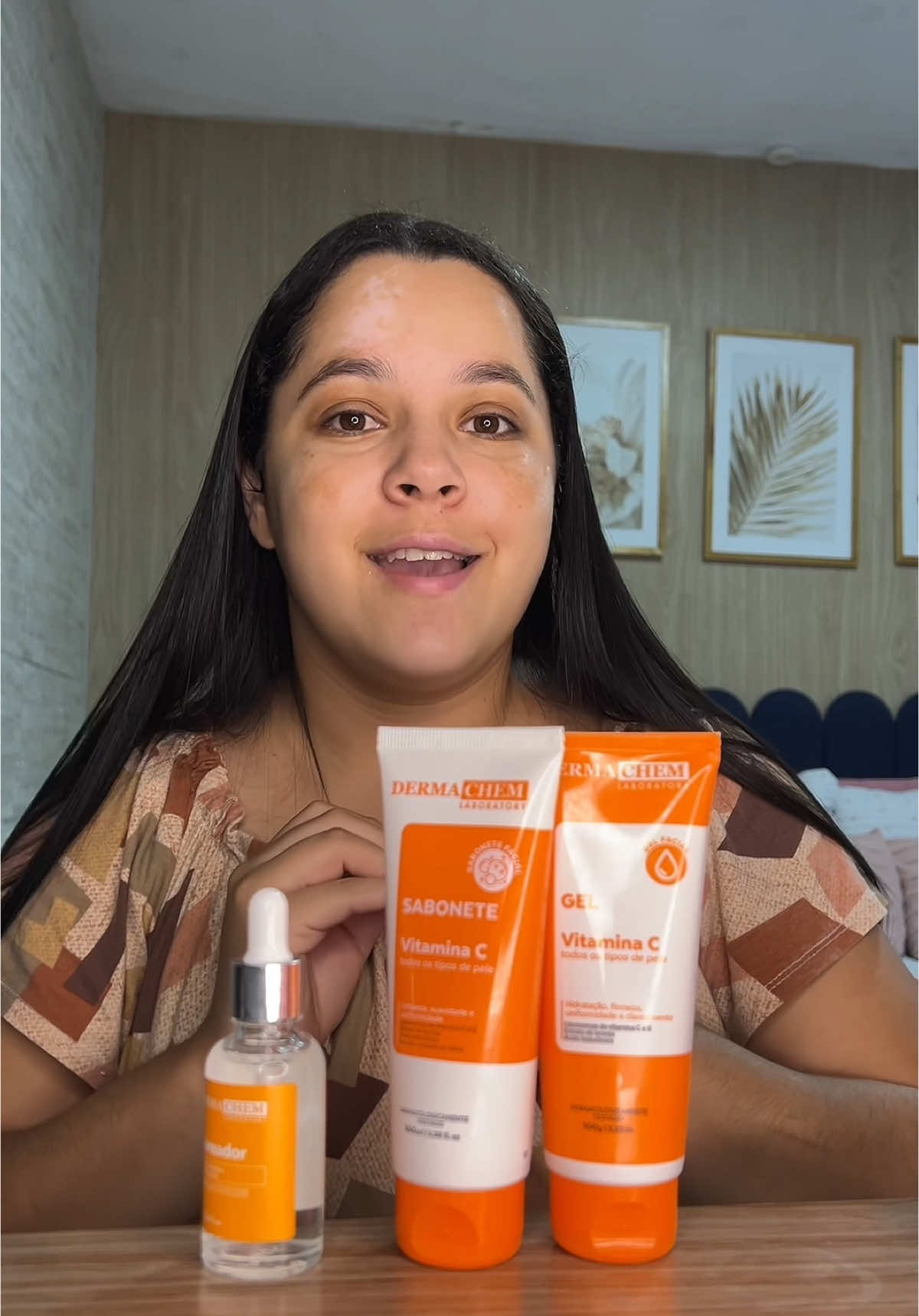 Meu skin care está em dia viu, e o seu? esse Kit Vitamina C de Skin Care da Dermachem é maravilhoso já está na minha lista de preferidos de skin care. Clica no carrinho laranja #skincare #dermachem #vitaminac #TikTokShopChegou