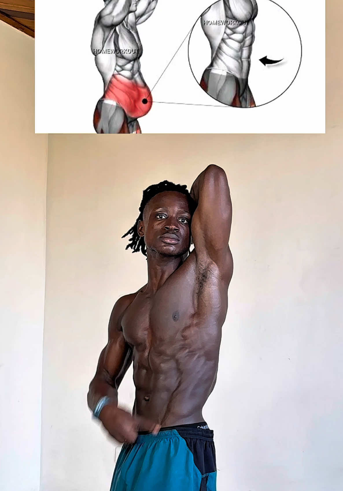 Easy sixpack abs workout 💀 #workout #sixpack #ab #athome #fyp 