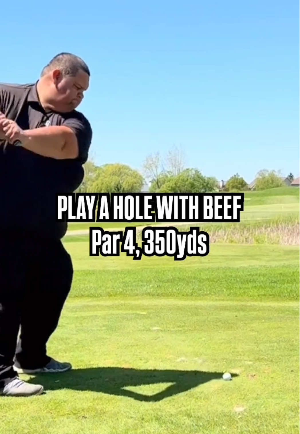 Play a Hole with @barstoolbeef — Bittersweet Golf Club, Hole 4 presented by @portilloshotdogs  