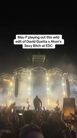 I woulda lost my damn mind in that crowd.  @Mau P playing out an edit of @David Guetta x @AKON’s 2009 hit “Sexy Bitch.” Listed as @Discip - Sexy Bitch on @1001Tracklists and he reposted on his IG Story so looking like he’s the culprit for this weapon  (🎥: @Rebecca Muschio) #maup #edc #edclasvegas #housemusic #housemusiclovers 