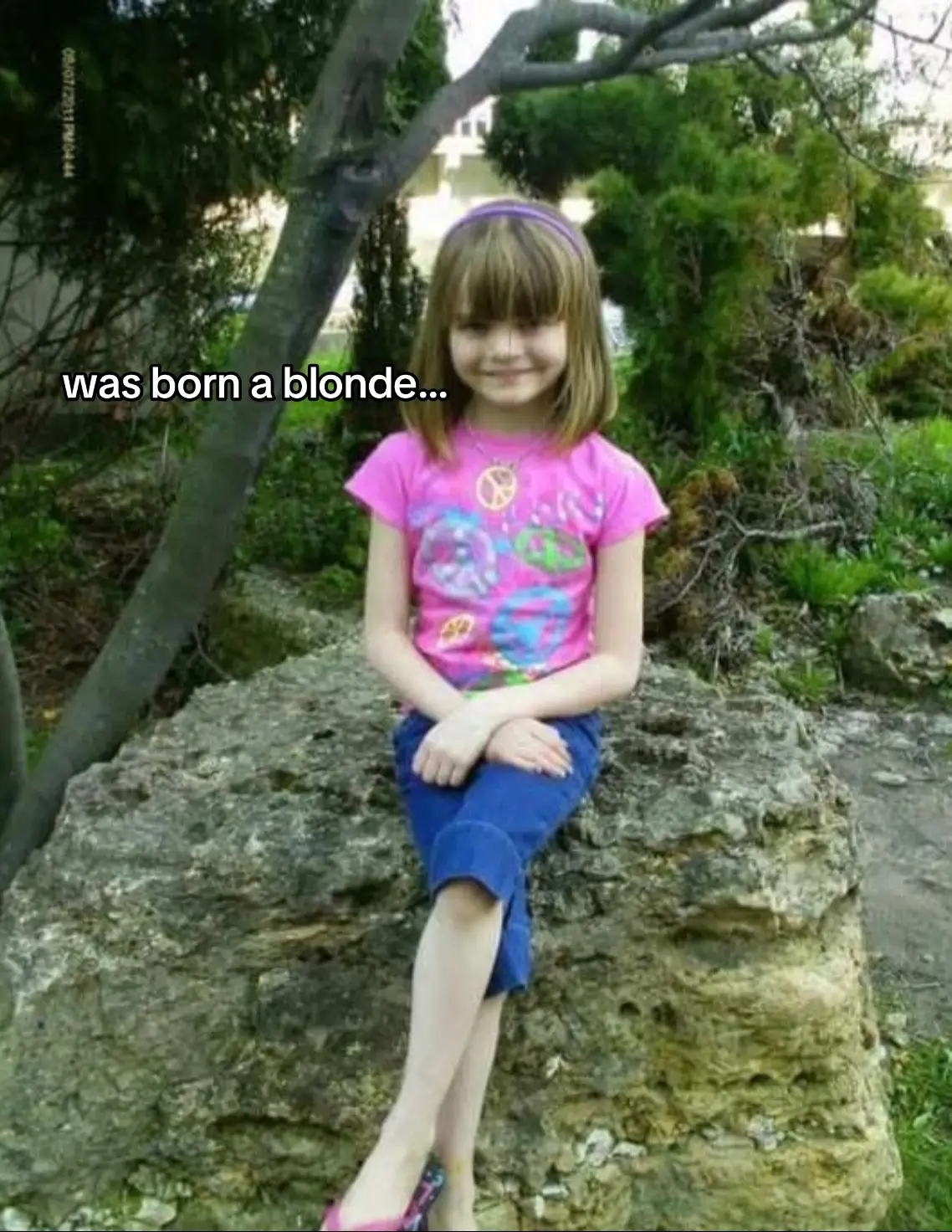 my parents making me blonde should be a crime😭 #hair #thenvsnow #hairdye #fyp #blondehair #blackhair #child 