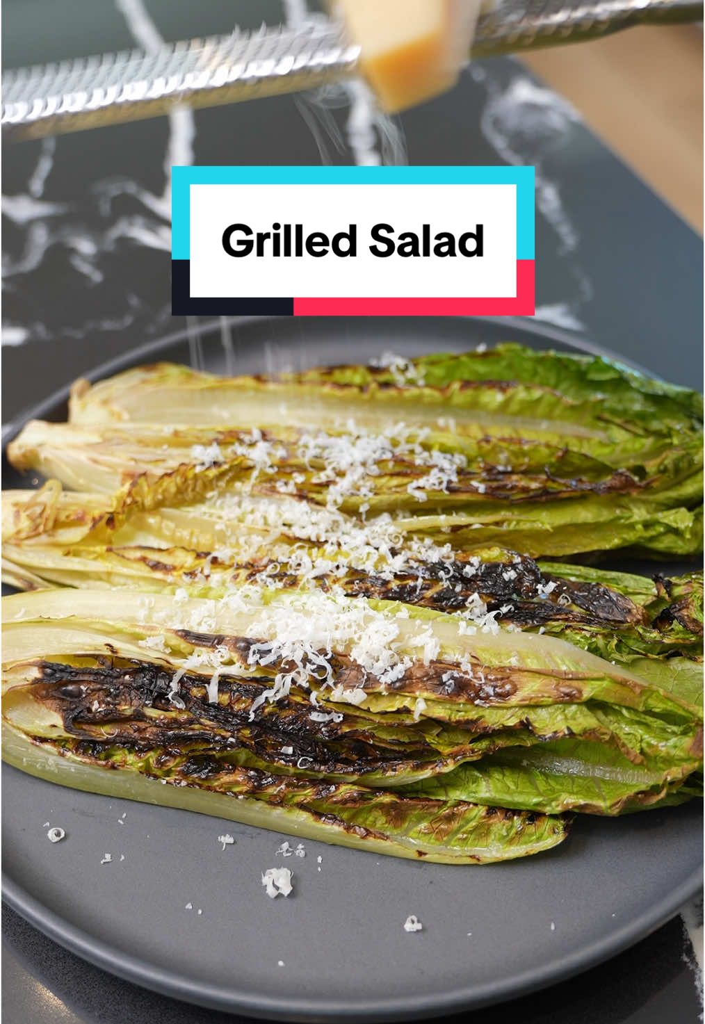 How to make the best grilled romaine lettuce salad #salad #grilledsalad 