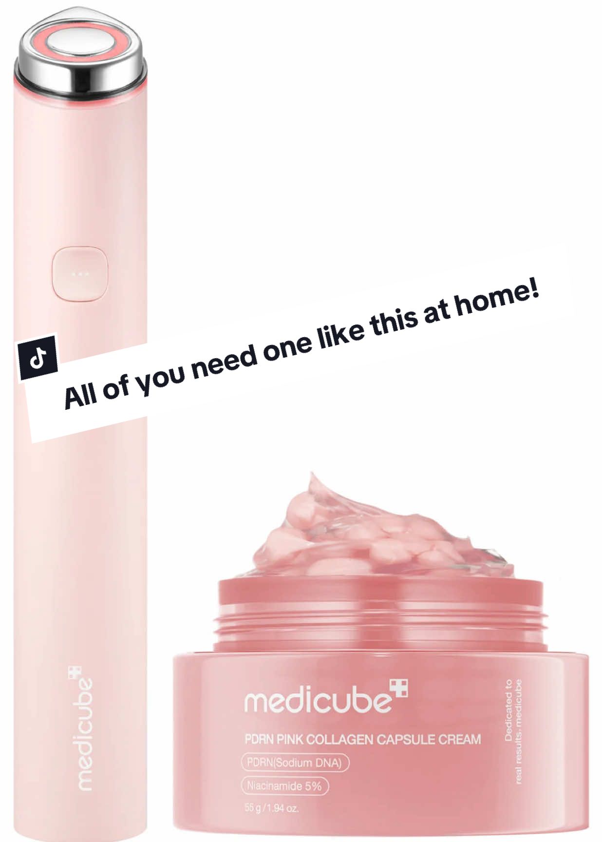 Transform Your Skin with Medicube! The PDRN pink collagen capsule cream with the booster pro is some kind of witchcraft. The pink age r booster pro and pdrn capsule cream tagged ON SALE from TikTok shop! GET IT NOW!! @medicube US Store  #medicube #kyliejenner #skintok #skincare #kylie #tiktokshoprestock  #medicube, #kbeauty, #skincareroutine, #beautydevice, #glowingskin #influencer #tiktokshopunboxing #creatorsearchinsights #TikTokShop #fyp #parati #ttslevelup #springtok #shophere #sale 