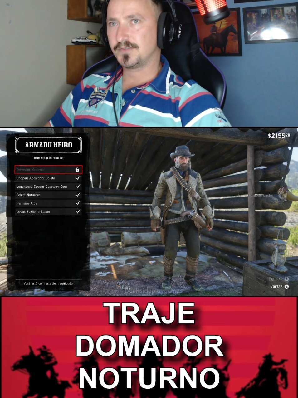 Red Dead Redemption 2 Traje Domador Noturno  #games #gameplay #rdr2 #reddeadredemption2 #reddead2 
