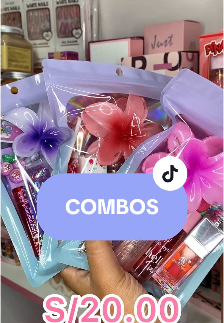 COMBITOS COLORS 🩷🎀🌸 #hawaiano #gloss #lipstick #lipoil #tintadelabios #clip #sullana #piura #negocios #economico  #lipcombo #combos #emprendimiento 