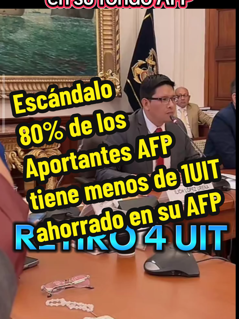 80% de los afiliados AFP tienen menos del 1UIT en su fondo. ¿#IllichLópez realmente crees que estos Aportantes puedan aspirar a una pensión? #ONP #fonavistas #FONAVI2025 #fonavi #prensa #pensión2025 #Jubilados #pensión2025 #AFP #4UIT #prensa #pensión2025 #ONP 