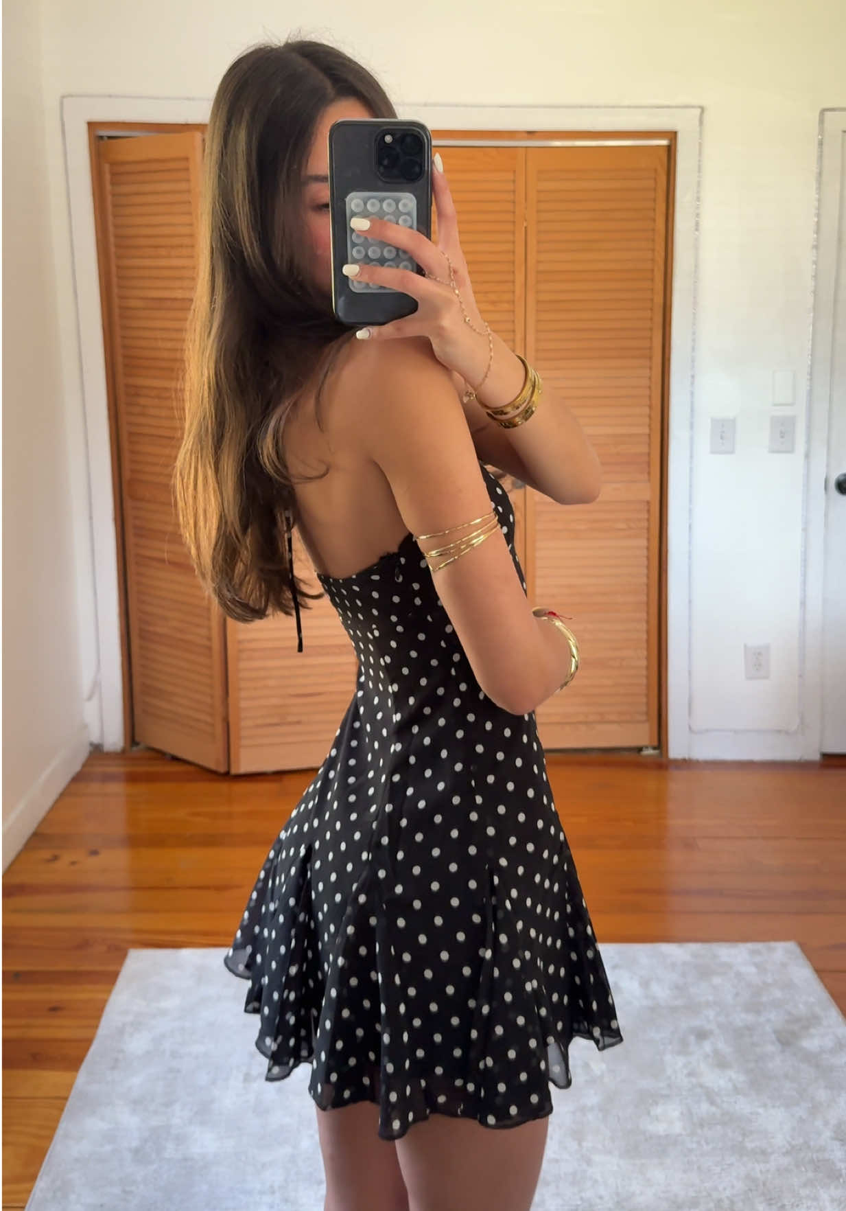 Such a cutie dress! #viral #princesspolly #polkadotdress #viraldress #dress #outfitinspo #summeroutfit #review 