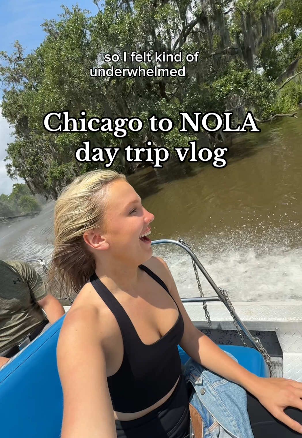 my day trip from Chicago to New Orleans! Where should I go next?! 🐊✈️ @Beis Travel @Viator @Google @Southwest Airlines @girlfriend  #chicago #chicagotiktok #chicagovlog #traveltiktok #daytrip #daytrips #solotravel #solotravelwoman #solotraveler #solotraveltips #travelbucketlist #nola #neworleans #cafedumonde #swamptour #jambalaya #thingstodoinnola #travelinspo #femalesolotravel #femalesolotraveler #chicagoinfluencer #chicagogirl 