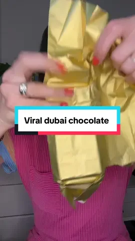 Gorgeous delish and costs less then the viral Dubai chocolate #dubaichocolate #chocolate #tiktokshopcreatorbash #TiktokShopMusthaves #TikTokShopCreatorPicks 