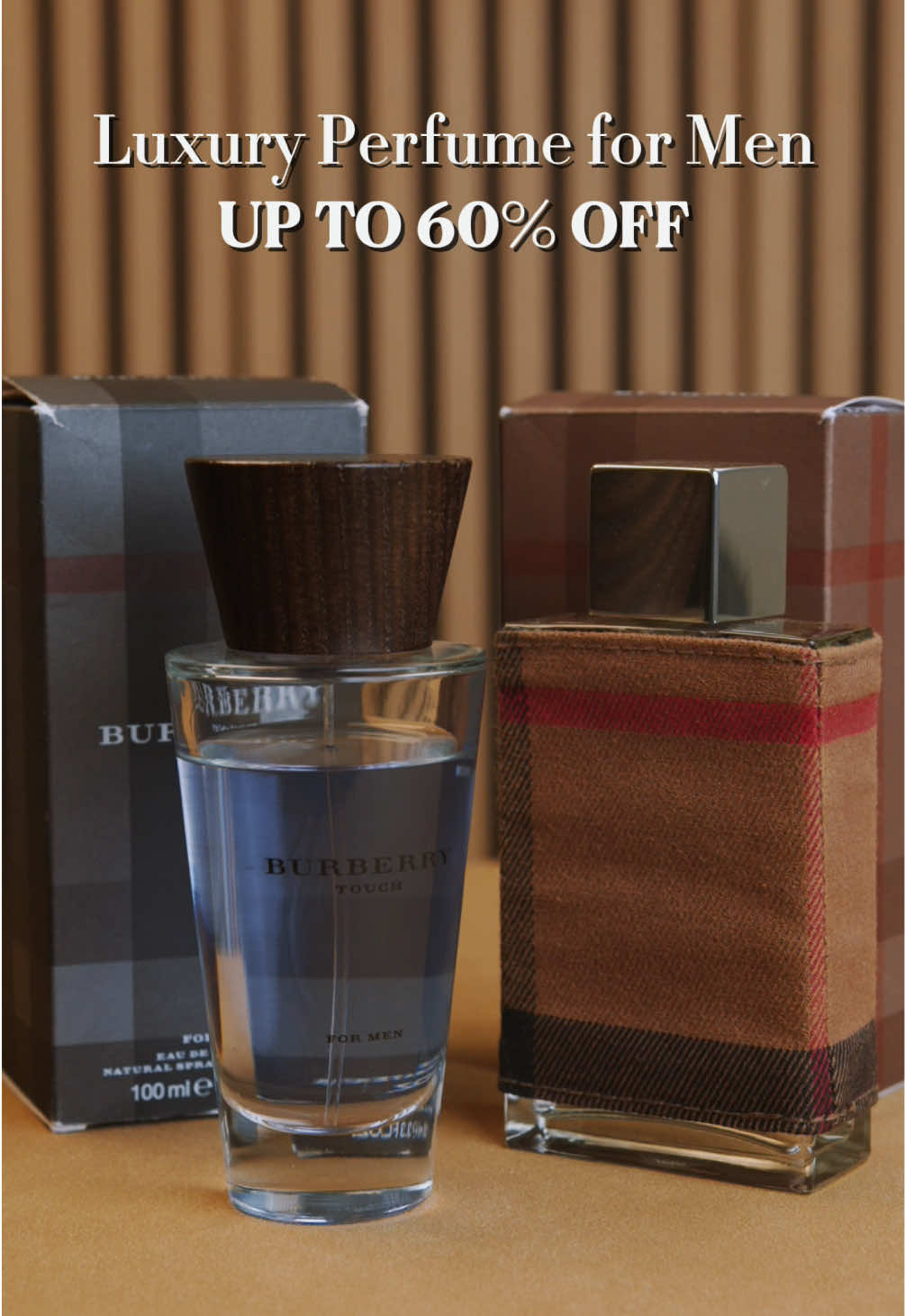Luxury perfumes for men, up to 60% OFF now! #perfumetiktok #perfumetok #perufmeformen #burberry #burberrytouch #burberrylondon #tiktokdeals #fyp #luxury #findyoursexy #fregrance 