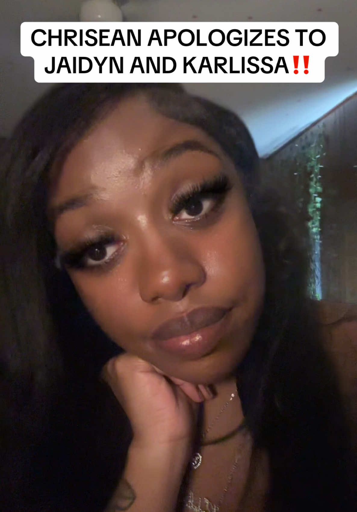 chrisean apologizes to jaidyn and karlissa #chrisean #chriseanrock #blueface #jaidynalexxis #karlissa #messytiktok #viral 