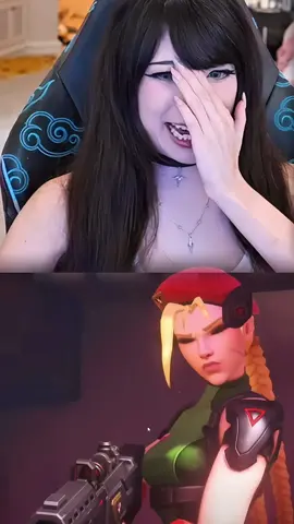 Emiru enjoying gaming too much again. Cammy/overwatch #streamer #fyp #emiru #livestreamer #overwatch2 