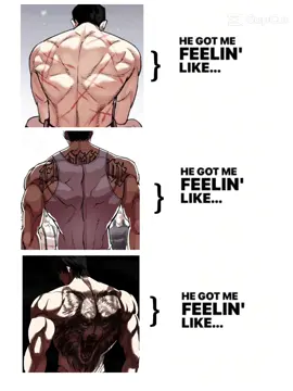 🫩🪓👀⚫🐺#fypforyou #lookism #backmuscles #jonggun #jinrang #gitaekim 