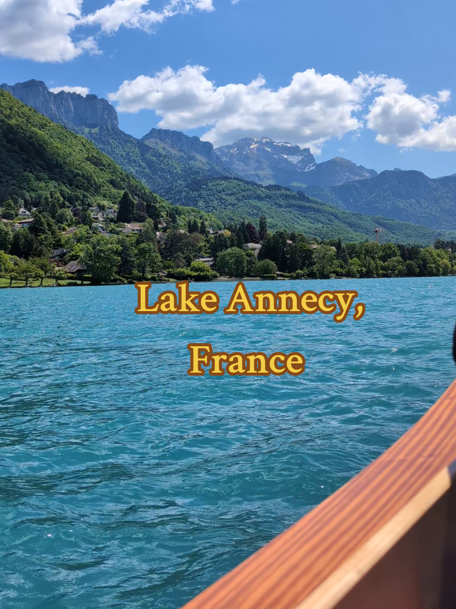 Lake Annecy, France 🇫🇷📍 Boat trip with Green Water Annecy.  . . . . #annecy #annecyfrance #lakeannecy #alpine #annecymountains #france #visitfrance #francetiktok #francevacation #travel #frenchcore #getoutside