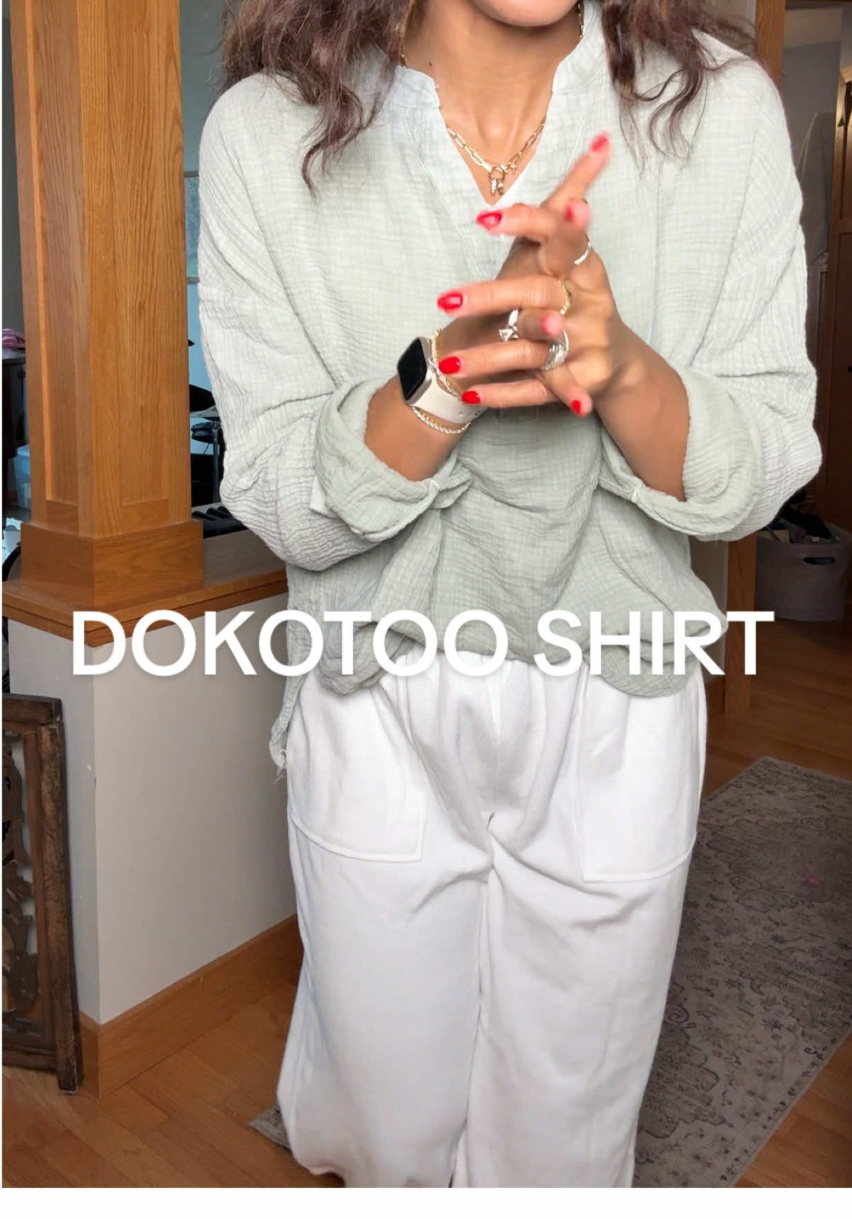 @DOKOTOO-US shirt, I'm obsessed! Can totally be used for a shirt or a coverup! #shirt #blouse #buttondown #coverup #swimsuitcoverup #cottonshirt #tiktokshopmemorialday #tiktokshopsummerturnup #funinthesun 