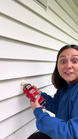 Do you have a hole in your siding??? Spray foam will help!! 