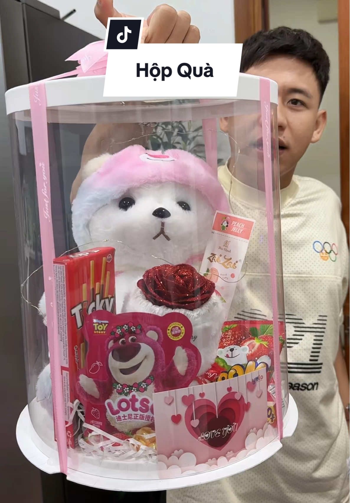 Hộp quà tặng gấu bông #haohomhinh #hopquatang 