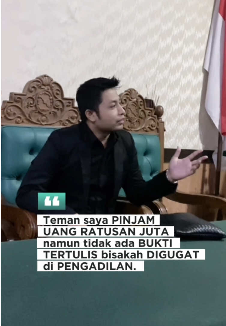 Hutang tanpa bukti perjanjian tertulis bisa digugat. #hutang #wanprestasi #tanpabuktitertulis #perdata #viralvideo #viraltiktok 