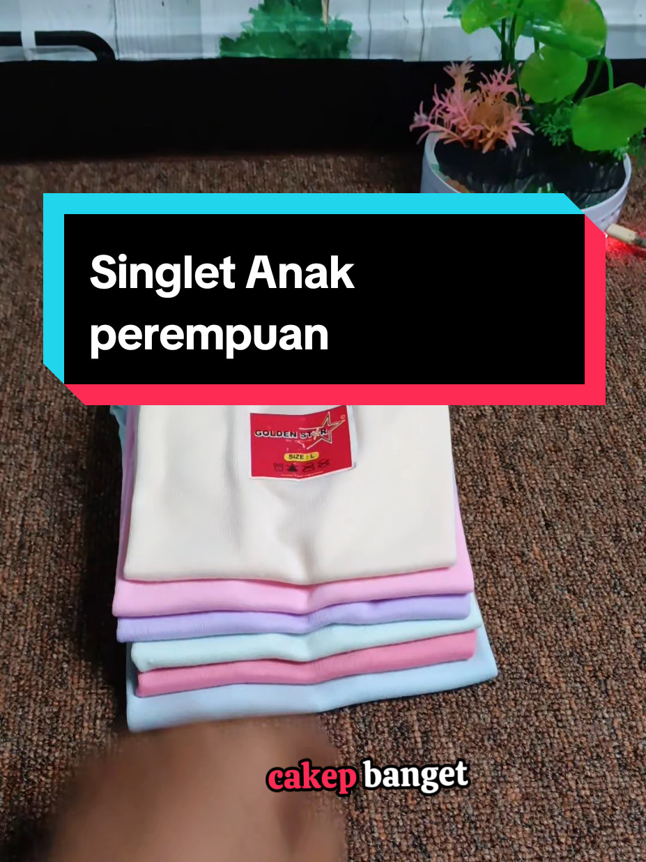 Paket 6 pcs Singlet Anak perempuan  lagi turun harga loh Bun 😍  #singlet #singletanak #singletmurah 