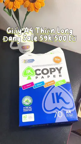 Giấy A4 đang sale chưa tới 60k / ream #giaya4ikcopy #vanphongpham 